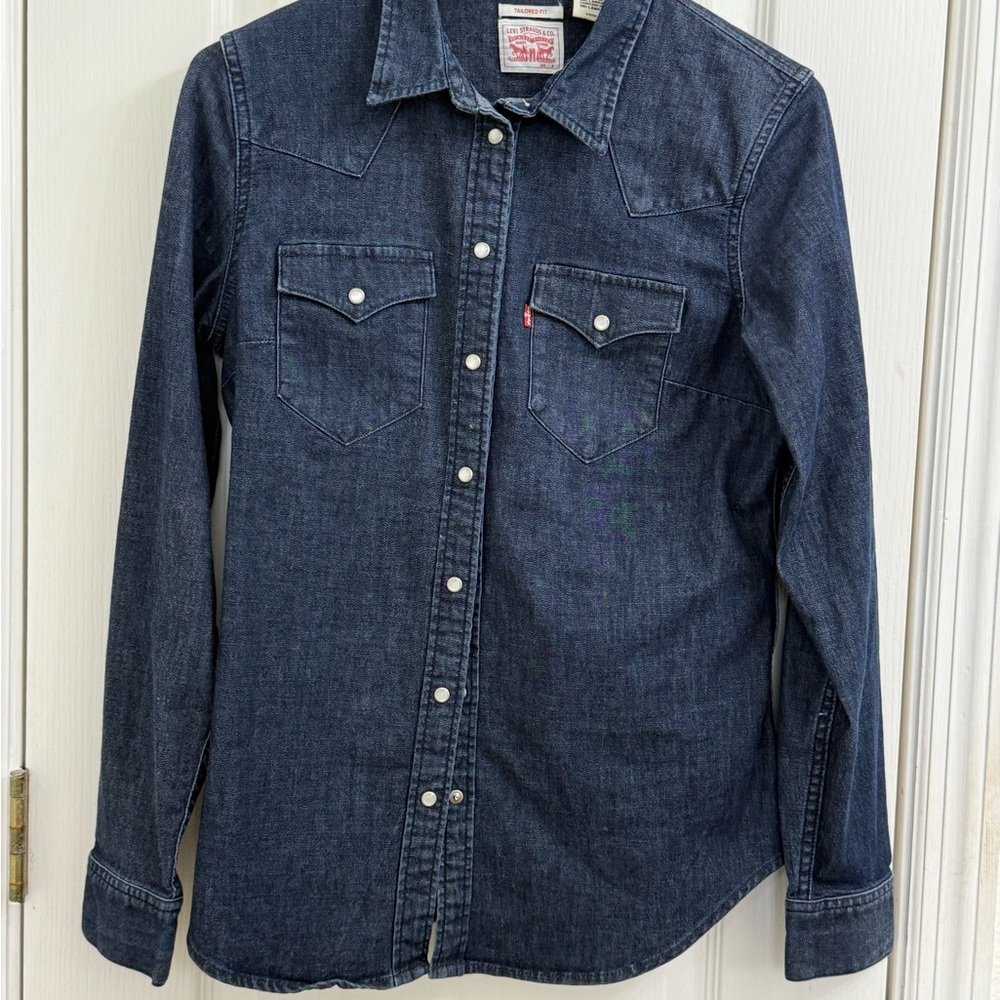 Levi's Dark Blue Denim Shirt